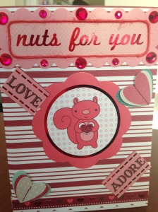This is the front of the Valentine's Day card that I made for my kiddo. :) - February 2014
